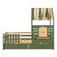 Whimsical House Bed With Storage - Wooden Single Children's Bed With Opening Window (Green)