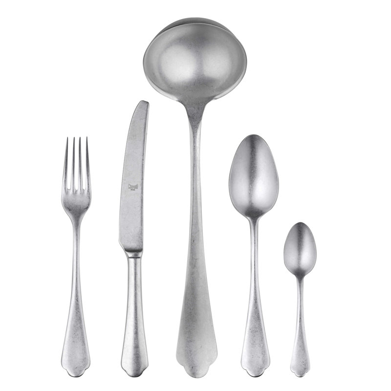 Ensemble de couverts MEPRA Dolce Vita - service pour 12, Étain