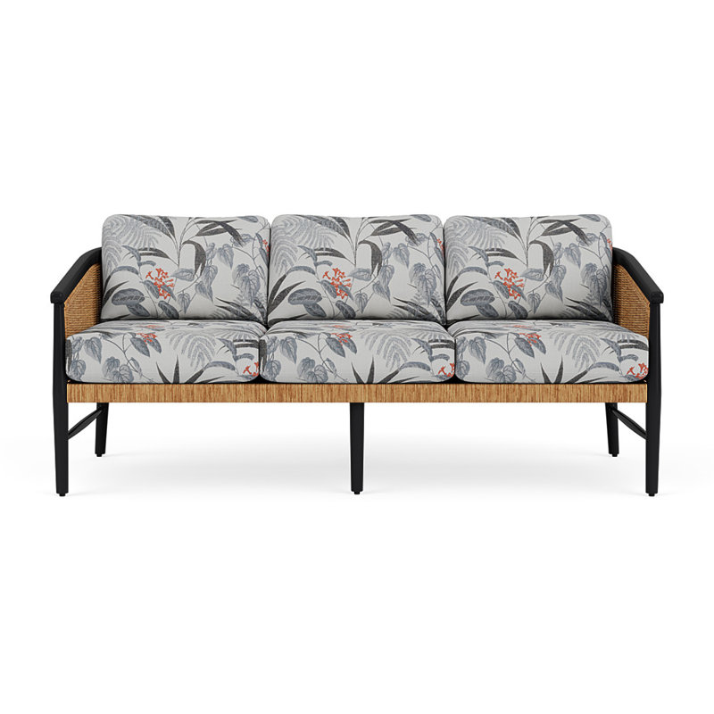 Galloway Outdoor Sofa, Delicate Botanical Slate