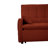 Oversized 61'' Convertible Sleeper Sofa Bed, 2-Seater Loveseat Sofa W/Pockets, Adjustable Backrest And Pillows-531946109