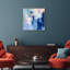 Oliver Gal Boundless Blues I Abstract - Heavy Gel Top Coat Framed Canvas Art-411652386-411652388