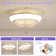 15 Inch RGB Dimmable Led Enclosed Ceiling Fan With Light Modern Bladeless 6 Speed Remote Control For Bedroom Kids Room Party