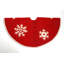 Handmade Christmas Tree Skirt in Felt - Snowflakes - 60"-74646401