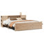 Bookcase Bed Without Mattress Solid Wood Pine-301055608