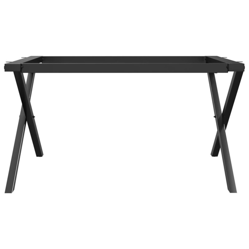 Chetna Coffee Table Legs X-Frame Steel, 43cm H x 80cm W x 70cm D