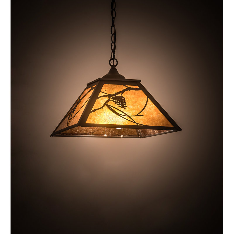 Luminaire suspendu géométrique 2 lumières simple Wynsum