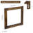 2 Piece Farmhouse Wood Plate Display Rack