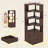 5-Tier  Staggered Corner Bookcase With 2 Drawers-1449812640