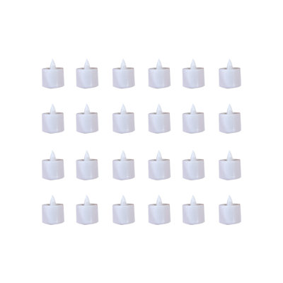 24PACK Flameless  Votive Candles  Lamp Light Realistic And Bright Sparkling Holiday Gift  Battery Controlled Valentine's Day Celebration Warm White