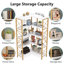 167cm H x 80cm W Metal Corner Bookcase-1021293646-1021293635