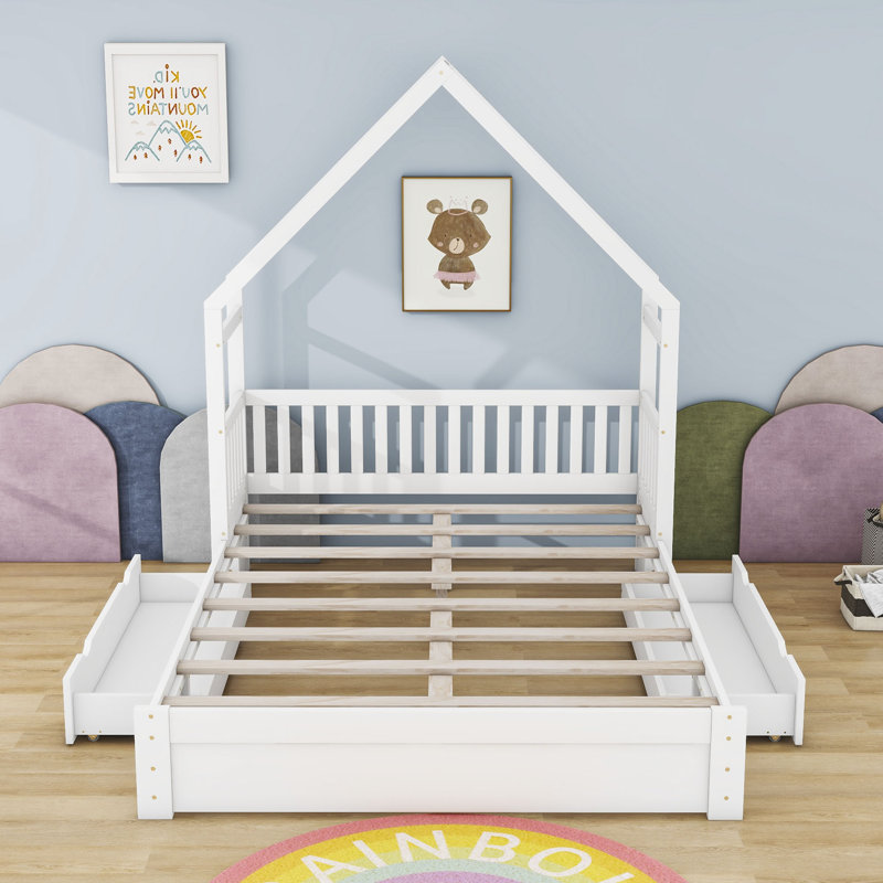 Nehring Platform Storage Bed, White