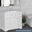 Meuble-lavabo simple 36 po avec plateau en céramique Omarius-191969014