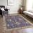 Machine Washable Indoor/Outdoor Xhevrie Purple Rug-1672857899