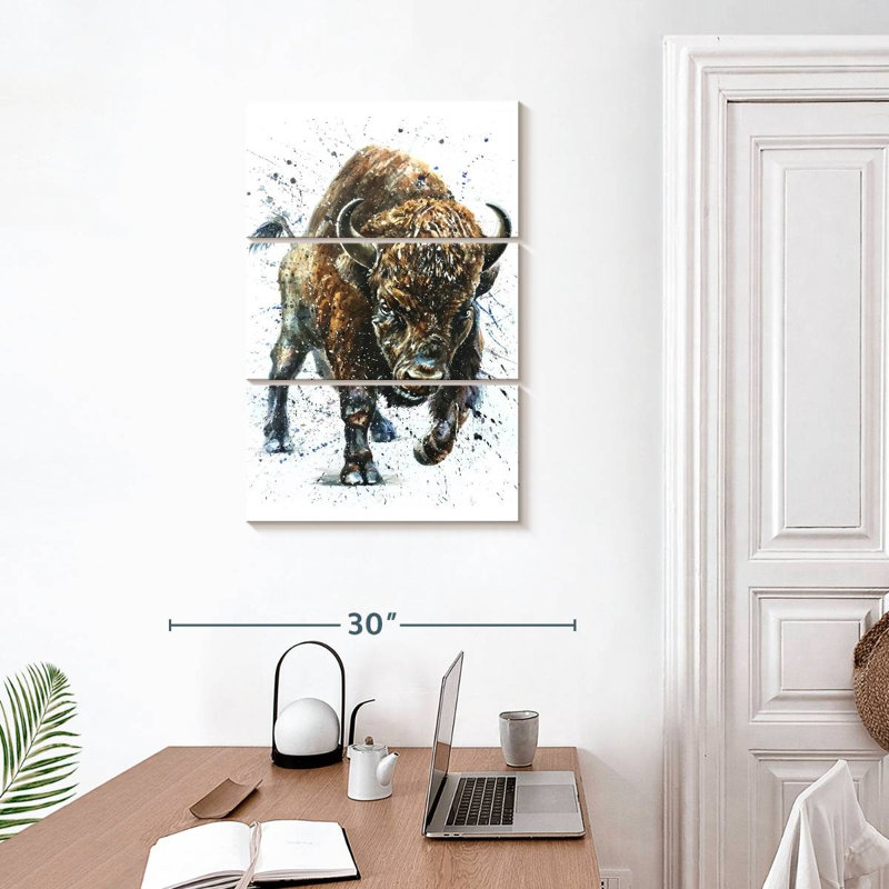 Brampt Fierce Wild Buffalo, 32" H x 20" W