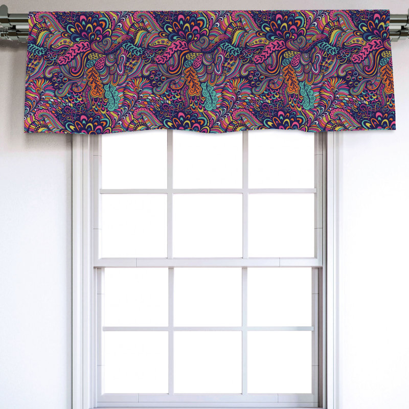 Sateen Ruffled Window Valance