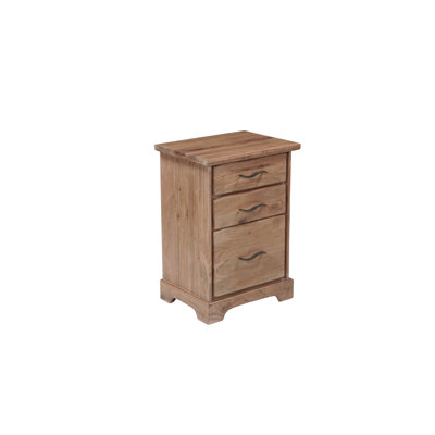  Chaliyah 3-Drawer Acacia Solid Wood Vertical Filing Cabinet 30"