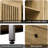Storage Cabinet,28" Farmhouse Buffet Cabinet With Metal Base And Storage Cabinets,sideboard Coffee Bar Cabinet For Kitchen,dining Room,living Room,oak