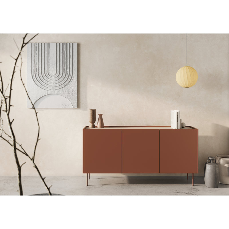 Carlitha 170cm Sideboard, Ceramic Red