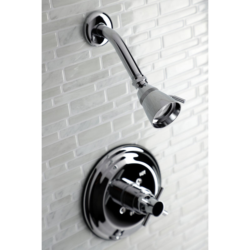 Robinet de douche à contrôle de température, Chrome poli