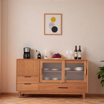 Japanese-Style Minimalist Home Accent Cabinet