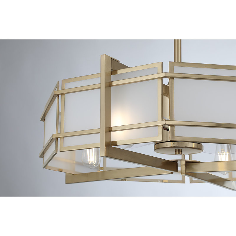 Ventilateur 12 lumières D'Lier en laiton noble