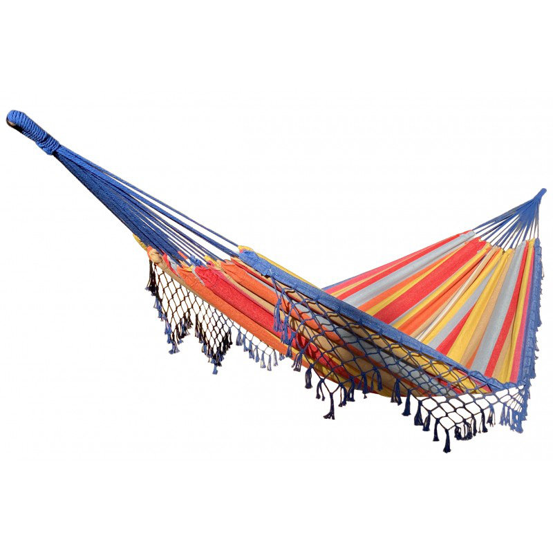 Inge Classic Hammock, 350cm H x 160cm W x 350cm L, Orang/Yellow/Red