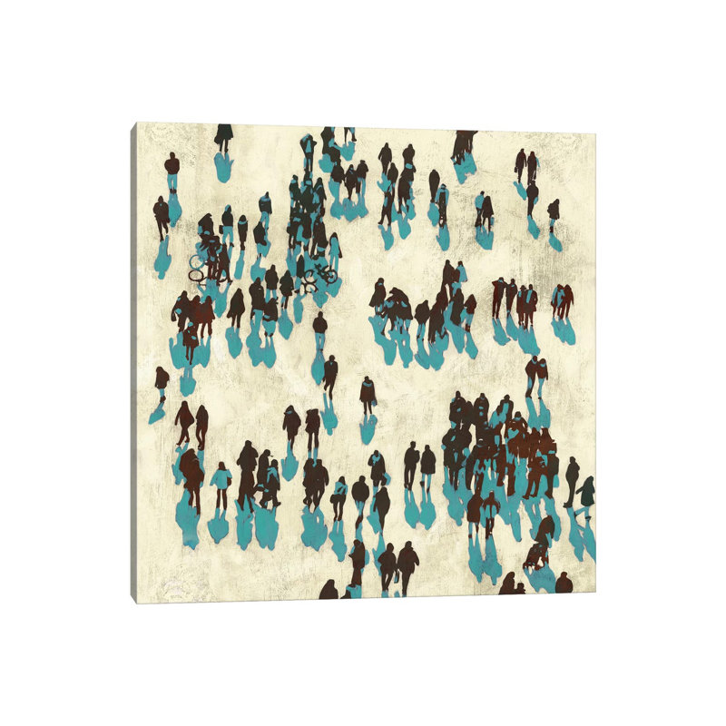 The Teal Wanderers by PI Studio - Wrapped Canvas Print, 30.48 cm H x 30.48 cm W
