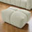Kieayla 32.68" Bouclé Ottoman, Cloud-Like Soft Footrest, Modern Cube Pouf for Living Room or Bedroom, Beige-461336507