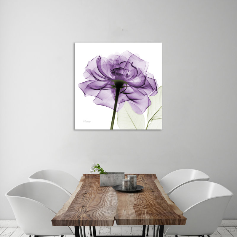 "Toile rose mauve", toile tendue par Albert Koetsier, H 48 po x l 48 po x P 1,5 po