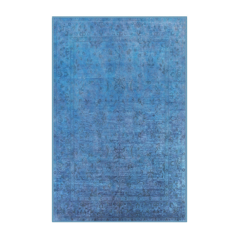 Tapis oriental bleu, Rectangle 5 pi x 8 pi