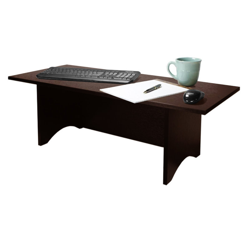 Unité de conversion de bureau debout H 12 "x l 36" Mann, Cacao rouge foncé
