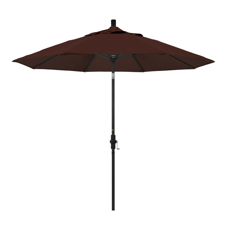Parasol 9 'Market Sunbrella, Toile Sunbrella® brun baie