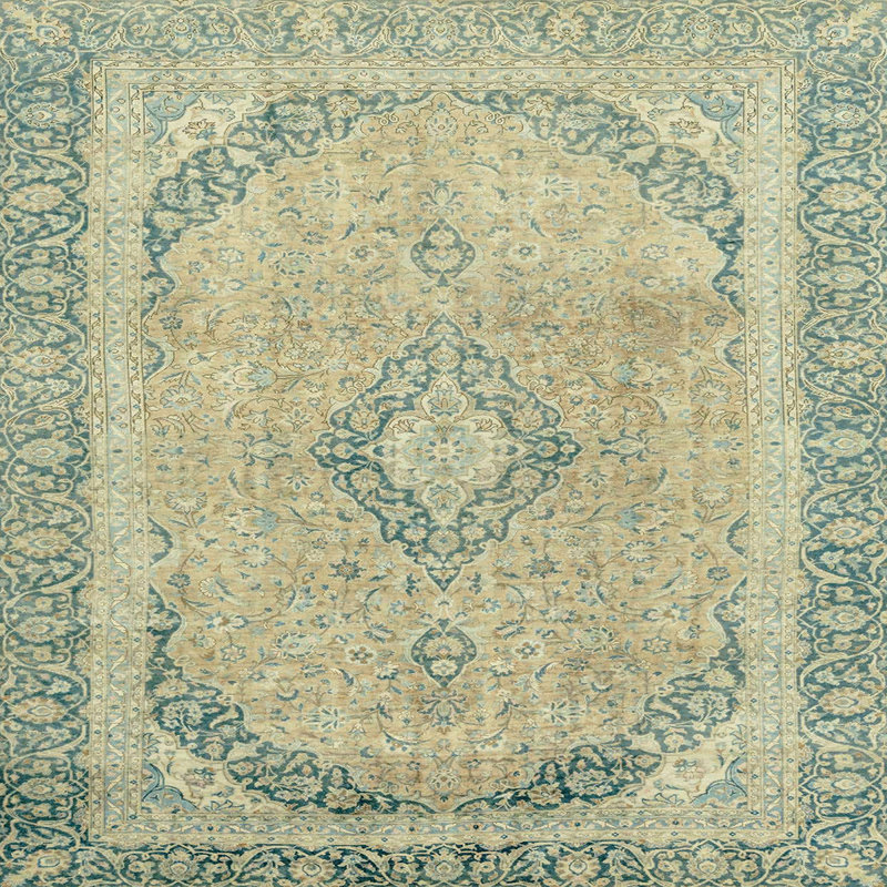 Tapis abstrait moderne 2870, Carré 8 pi