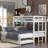  Twin Bunk Bed Frame with Pull-Out Trundle, Space-Saving Sleeper and Guest Solution, Espresso-1220315850
