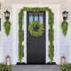 2-Piece 9Ft Christmas Greenery PE Dripping Garland