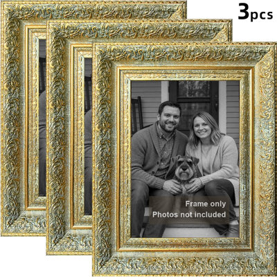 8" x 10" Black 3 PCS Memory Picture Frame for Father's Day Gifts