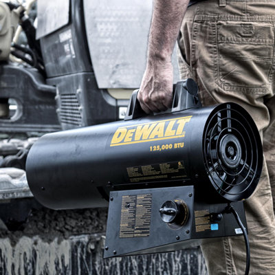 DeWalt 125,000 BTU/h 3000 sq ft Forced Air Propane Portable Heater