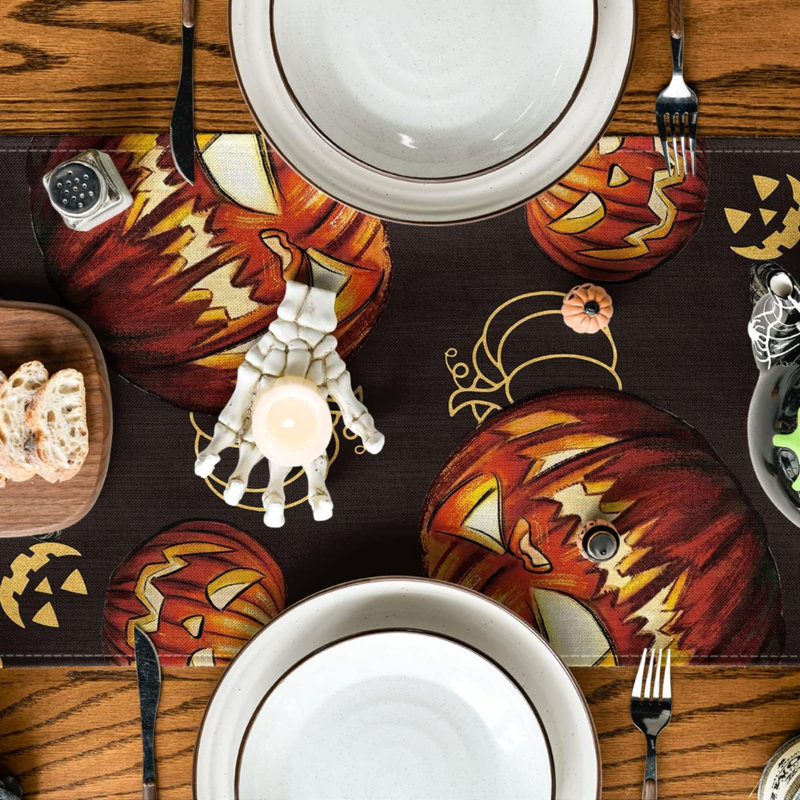 Juha Runner Halloween Polyester Table Runner