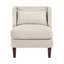 Chaise en velours côtelé taupe avec coussins de siège réversibles et hauteur de 19 po-1411797534