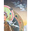 Gourou Rinpoché avec Trident Thangka (Brocadeless Thangka)
