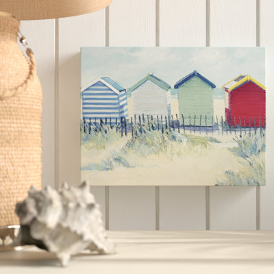 'Suffolk Beach Huts' 1 Piece Wall Art