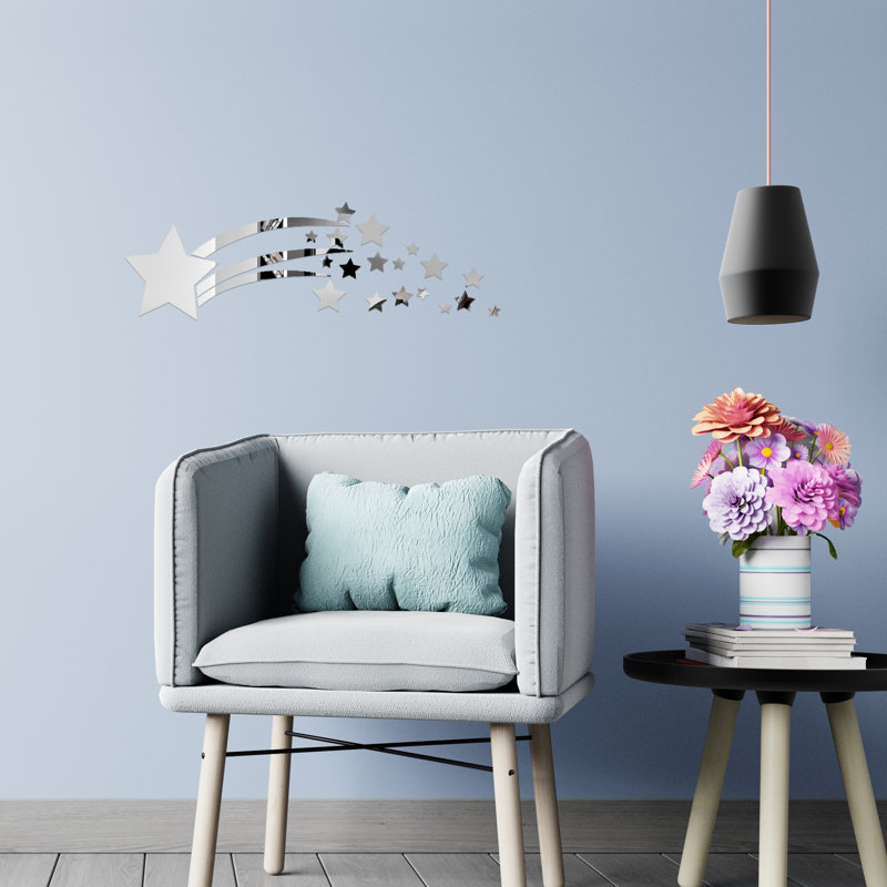Décalcomanie murale en cristal étoiles 3d
