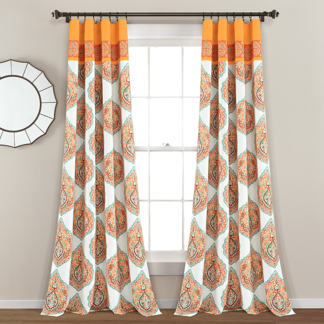 Polyester Semi Sheer Curtains / Drapes Pair (Set of 2) Lush Decor