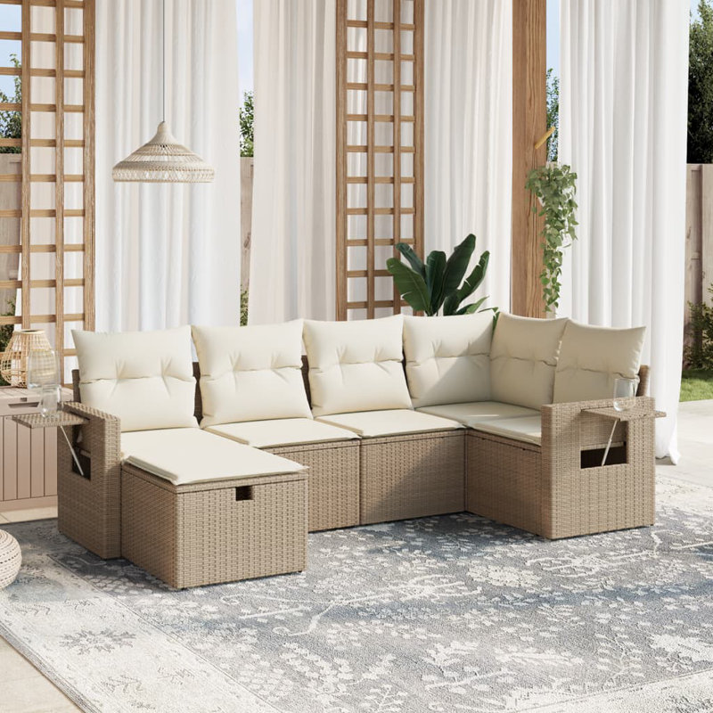 Ensemble de canapé de jardin Vidaxl, Beige