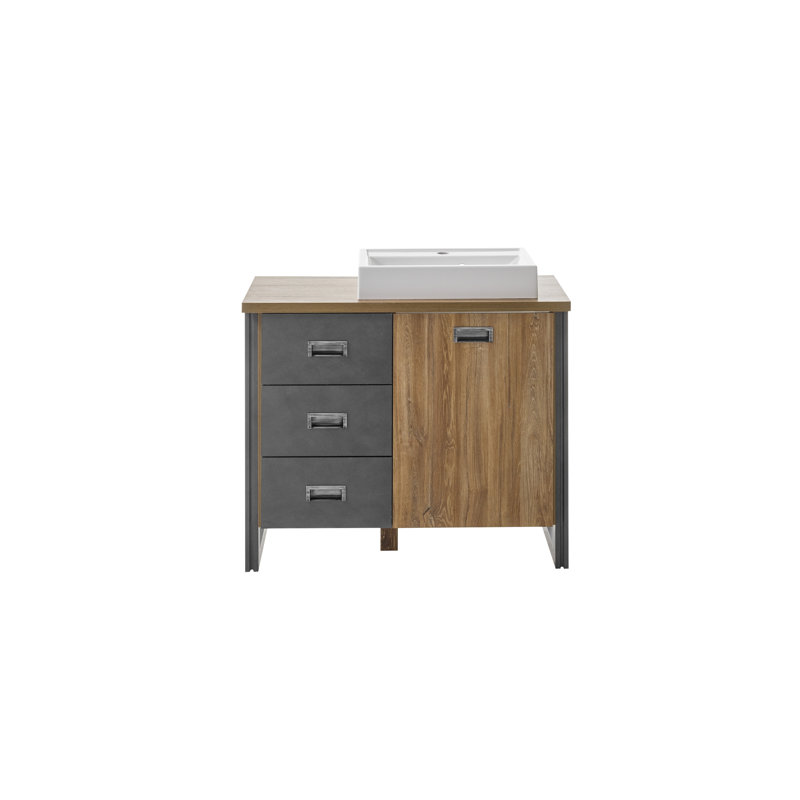 Kennemer 910mm Free Standing Single Bathroom Vanity with Top