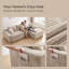 Canapé modulaire moderne avec méridienne en L, assise profonde, aucun assemblage requis-1863393625-1863393637