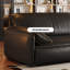 Canapé modulaire noir en cuir véritable-338909452-338909453