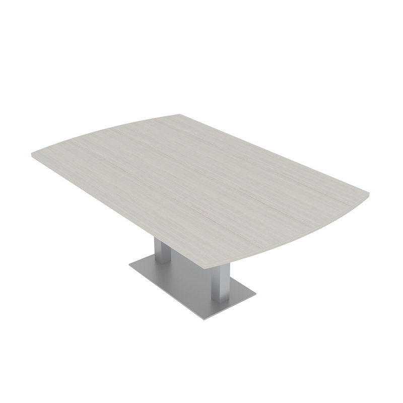 Table de conférence Pavert Arc, H 30 po x l 84 po x P 48 po, Sel Lakeland, Argent argent