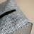 Square Tissue Box Cover - Aesthetic Desk Decor For Room, Home & Office - Tissues Cube Boxes Holder - Lattice Textured, Silver
