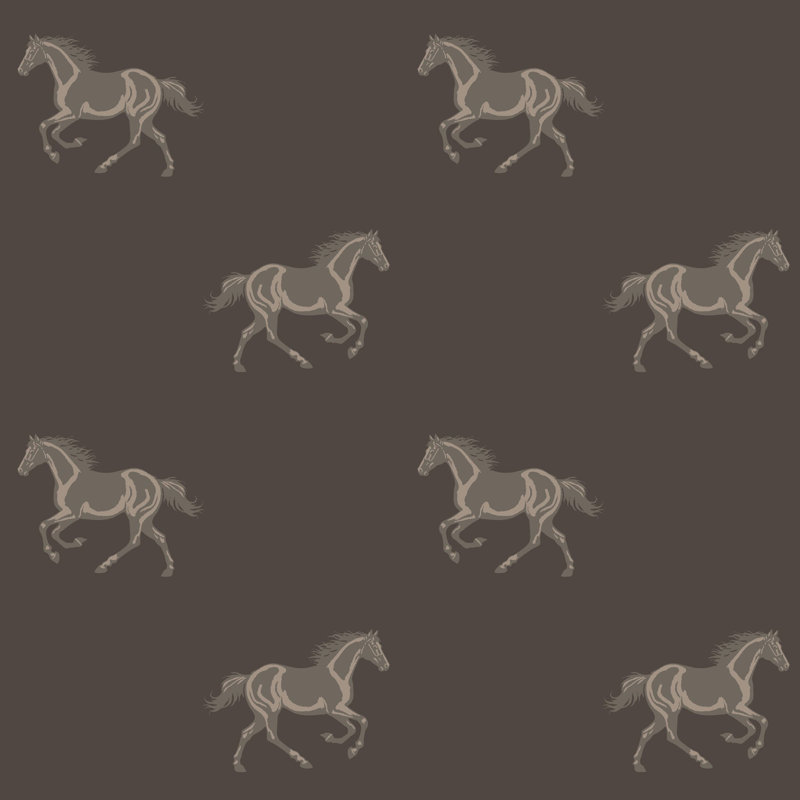 Thoroughbred - Wallpaper, Self-Adhesive, Vinyl, Burnt Umber